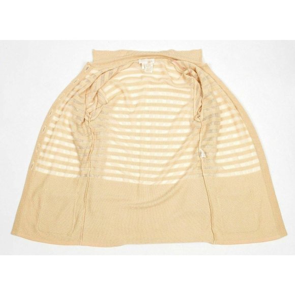 Escada Margaretha Ley Wool Silk Blend Gold Shimmer - Picture 7 of 7